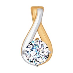 Подвеска из золота со Swarovski Zirconia, 81030058