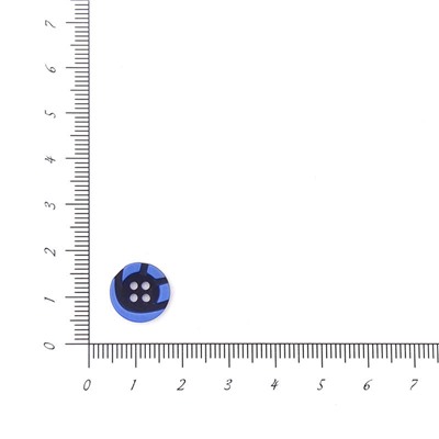 Пуговицы Рубашка 13мм 4 прокола 432/4 12шт (синий/черный)