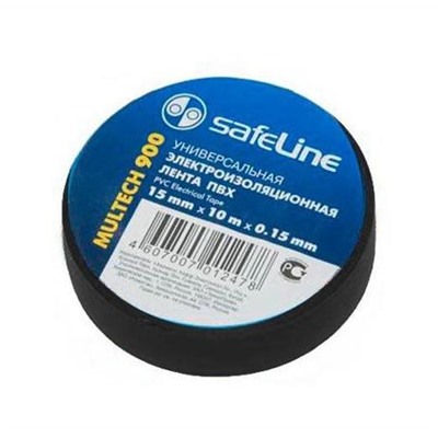 Изолента Safeline 15/10 черная