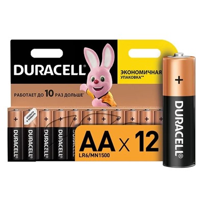 Элемент питания Duracell LR06 BP12