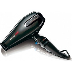 BaByliss Профессиональный фен для волос / PRO Caruso BAB6520RE, черный, 2400 Вт