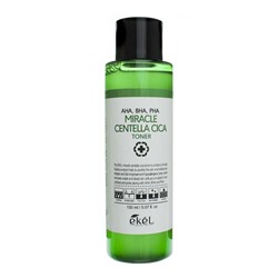 Ekel Тонер для проблемной кожи / AHA, BHA, PHA Miracle Centella Cica Toner, 150 мл