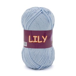 Lily 1632 100%мерс.хлопок 50г/125м. (Индия),  св.голубой