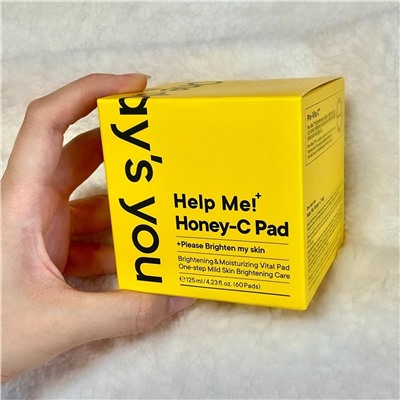 One-day's You Осветляющие тонер-пэды для лица с витамином C и медом / Handy Help Me Honey-C Pad, 60 шт.