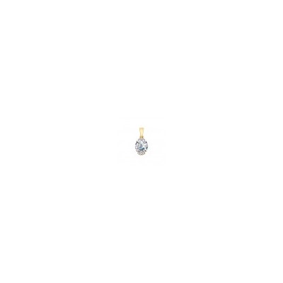 Подвеска из золочёного серебра со Swarovski Zirconia, 89030025