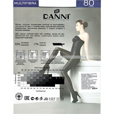 DANNI колготки Multifibra 80 Den (микрофибра) черные