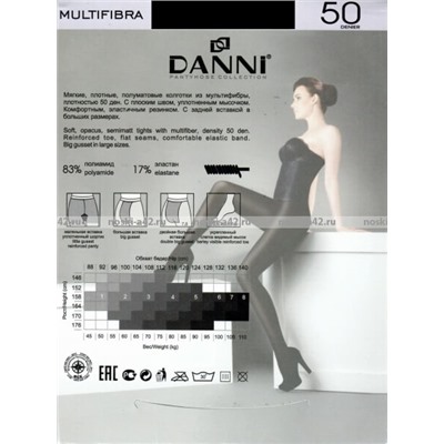 DANNI колготки Multifibra 50 Den (микрофибра) черные