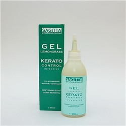 Гель для удаления мозолей и натоптышей 200мл - GEL LEMONGRASS KERATO Control INTENSIVE SAGITTA Professional