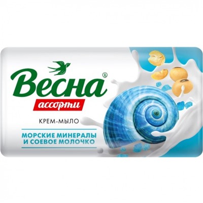 Весна мыло 90г Минерал.и соев.мол.