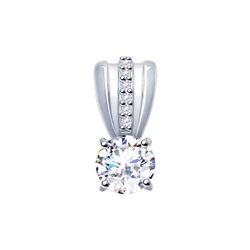 Подвеска из серебра со Swarovski Zirconia, 89030035