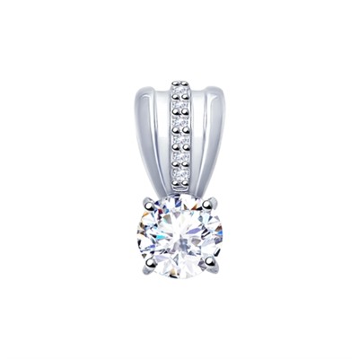 Подвеска из серебра со Swarovski Zirconia, 89030035