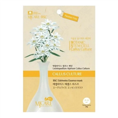 MIJIN Маска тканевая с экстрактом эдельвейса / MJ Care BSC Edelweiss Essence Mask, 25 г