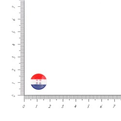 Пуговицы Рубашка 13мм 4 прокола L024-1 12шт (красный/белый/синий)