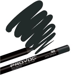 Provoc Гелевый карандаш-подводка для глаз водостойкий / Semi Permanent Gel Eye Liner №90 Limo Service, черный