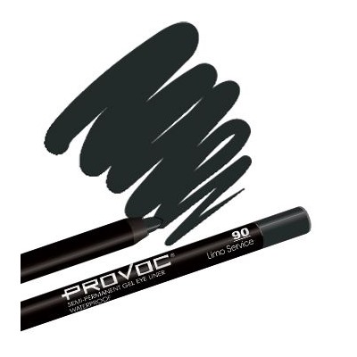 Provoc Гелевый карандаш-подводка для глаз водостойкий / Semi Permanent Gel Eye Liner №90 Limo Service, черный