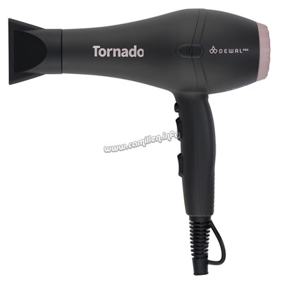 Фен DEWAL PRO TORNADO, 2300Вт, ионизация, 2 насадки