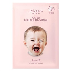 JMsolution Гипоаллергенная тканевая маска для сияния кожи лица / Mama Pureness Brightening Mask Plus, 30 мл