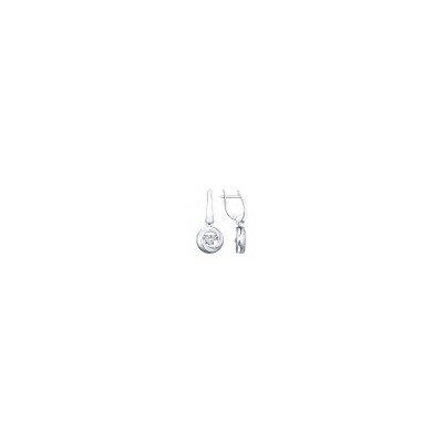 Серьги из серебра со Swarovski Zirconia, 89020090