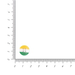 Пуговицы Рубашка 13мм 4 прокола L024-2 12шт (желтый/белый/зеленый)