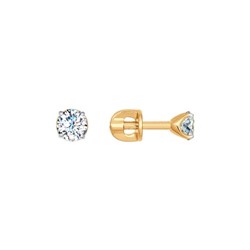 Серьги-пусеты из золота со Swarovski Zirconia, 81020227