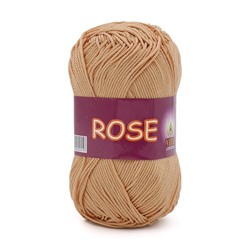 Rose 4253 100%хлопок двойн.мерсер-ции 50г/150м (Индия),  крем брюле