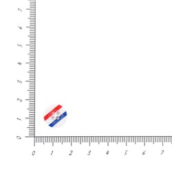 Пуговицы Рубашка 13мм 4 прокола L025-2 12шт (белый/красный/синий)