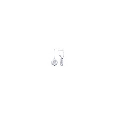 Серьги из серебра со Swarovski Zirconia, 89020095