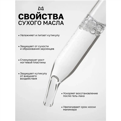 Manita Professional Масло сухое для ногтей и кутикулы парфюмированное, Baccarat, 15 мл