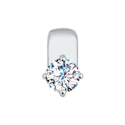 Подвеска из белого золота со Swarovski Zirconia, 81030057