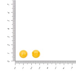Пуговицы блузочн. Бусинка 10мм на потайной ножке 12шт (желтый 97)