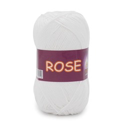 Rose 3901 100%хлопок двойн.мерсер-ции 50г/150м (Индия),  белый