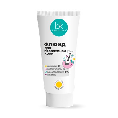 BelKosmex TEEN CLEAN Флюид для проблемной кожи, 60г