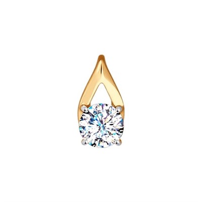 Подвеска из золота со Swarovski Zirconia, 81030059