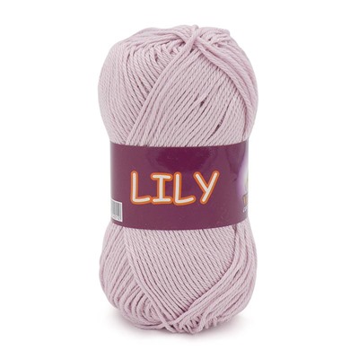 Lily 1614 100%мерс.хлопок 50г/125м. (Индия),  св.пыльн.сирень