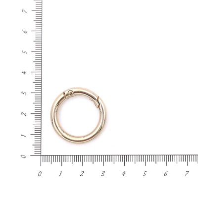 Кольцо разъемное 28мм (карабин) 10шт золото