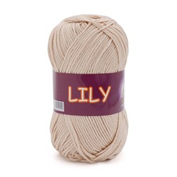 Lily 1603 100%мерс.хлопок 50г/125м. (Индия),  молочный