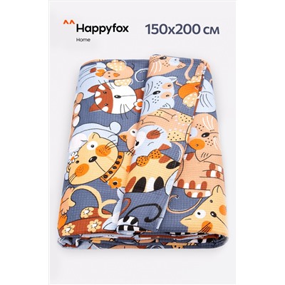 Простыня вафельная 150x200 Happy Fox Home