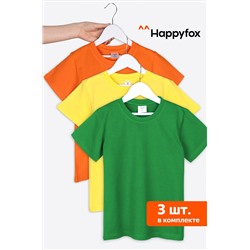 Набор детских футболок 3 шт. Happy Fox